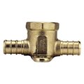 Apollo Valves Pipe Tee, 12 in, Barb x FPT x Barb, Brass, 200 psi Pressure APXDET12